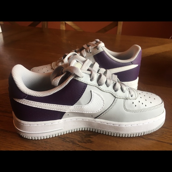 nike air force 1 grey and purple